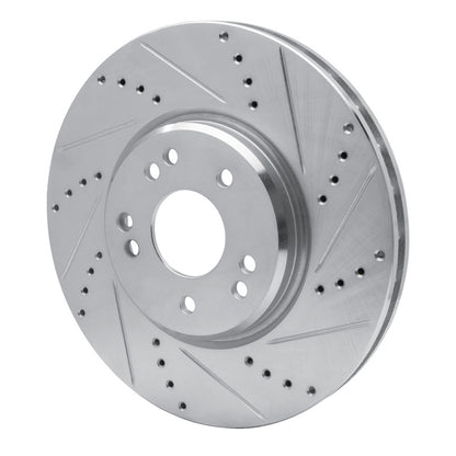 R1 Concepts R1 94-02 Mercedes-Benz SL600 Left Front Drilled & Slotted Silver Brake Rotor