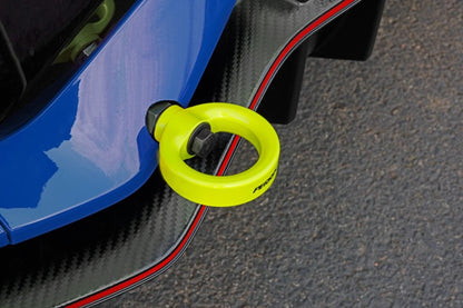 Perrin Performance PERRIN 17-21 Honda Civic Si/Type R/Touring/Hatchback Tow Hook Kit Rear - Neon Yellow