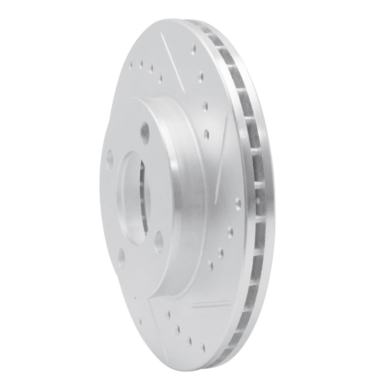R1 Concepts R1 78-92 Audi 100 Front Right Drilled & Slotted Silver Brake Rotor