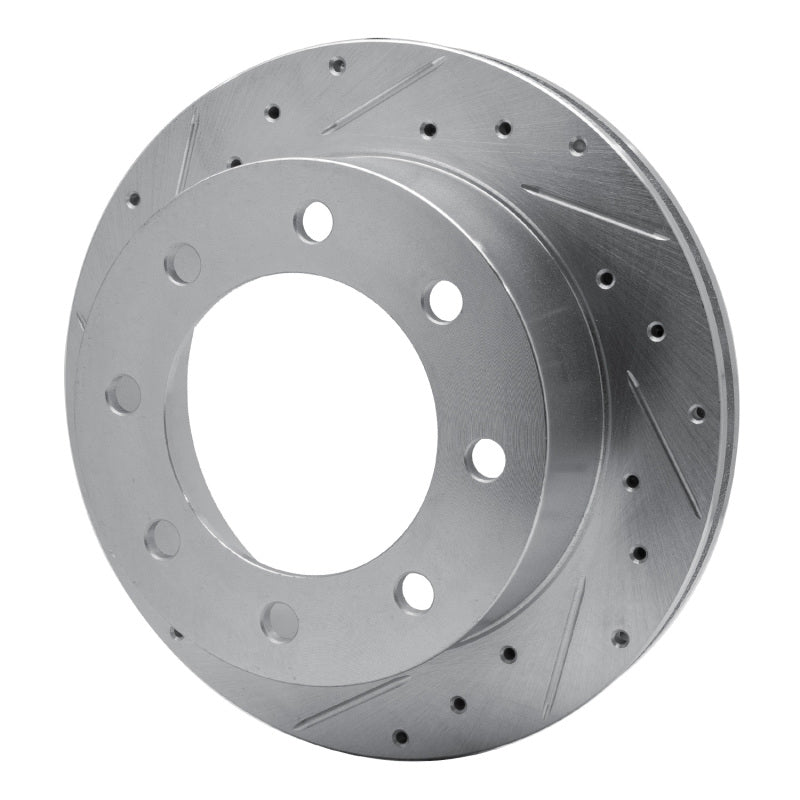 R1 Concepts R1 99-05 Ford F-250 2WD (Super Duty) Rear Left Drilled & Slotted Silver Brake Rotor