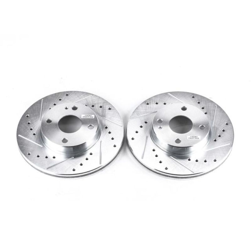 PowerStop Power Stop 94-97 Mazda Miata Front Evolution Drilled & Slotted Rotors - Pair