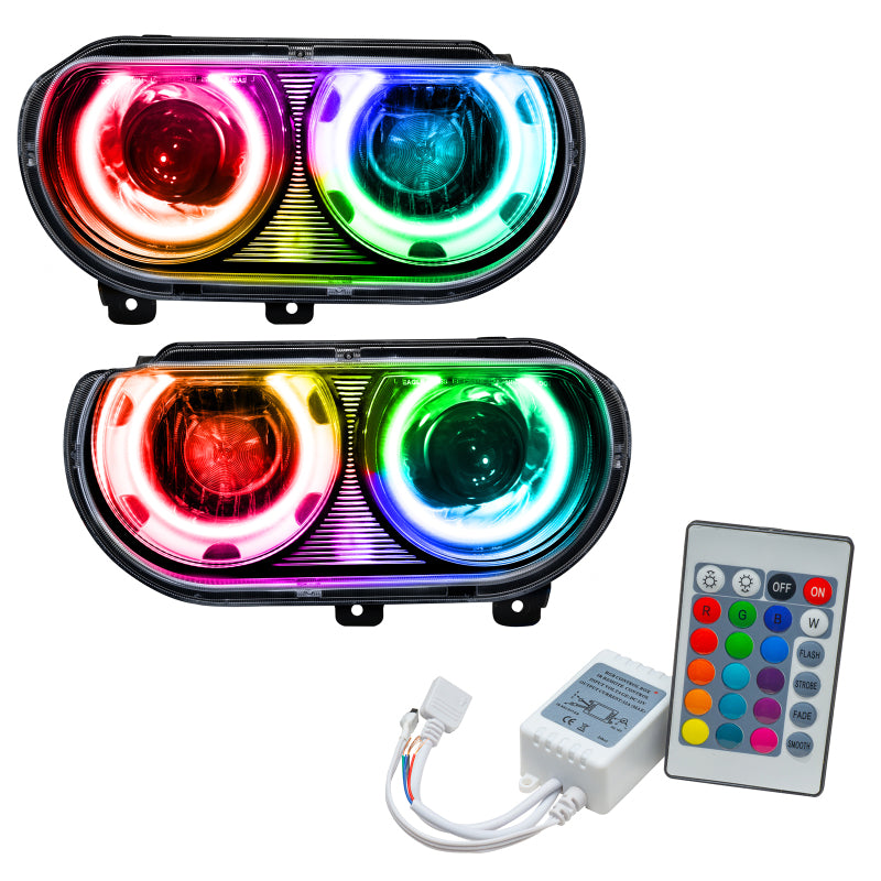 ORACLE Lighting Oracle 08-14 Dodge Challenger SMD HL (HID Style) - ColorSHIFT w/ Simple Controller