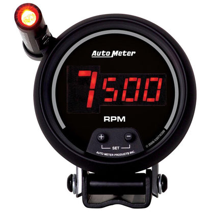 Autometer Sport-Comp Black 3 3/8in 160 MPH Digital Speedo Gauge