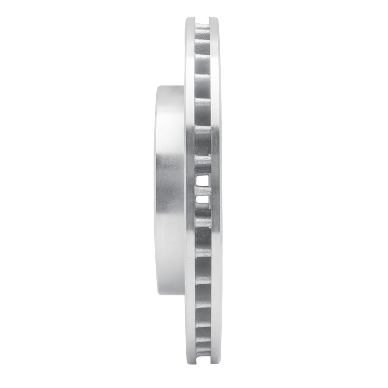 R1 Concepts R1 98-07 Mitsubishi Lancer Front Right Drilled & Slotted Silver Brake Rotor