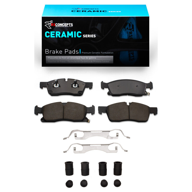 R1 Concepts R1 2011-2022 Dodge Durango Front R1 Ceramic Pads & Hardware Kit