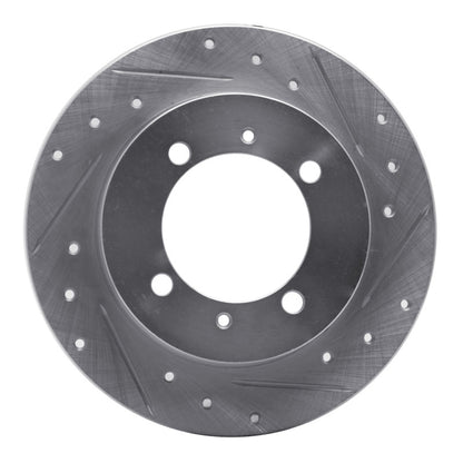 R1 Concepts R1 00-07 Mitsubishi Space Star (Mexico) Rear Right Drilled & Slotted Silver Brake Rotor