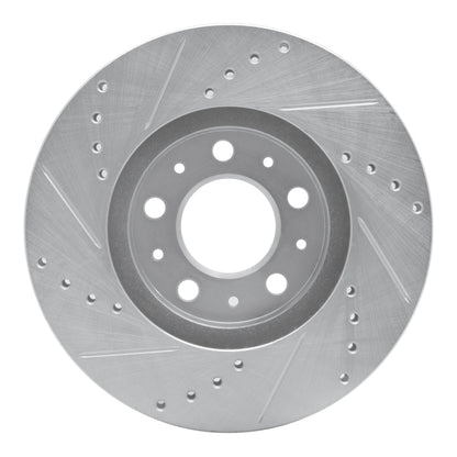 R1 Concepts R1 95-04 Volvo 960 Front Right Drilled & Slotted Silver Brake Rotor