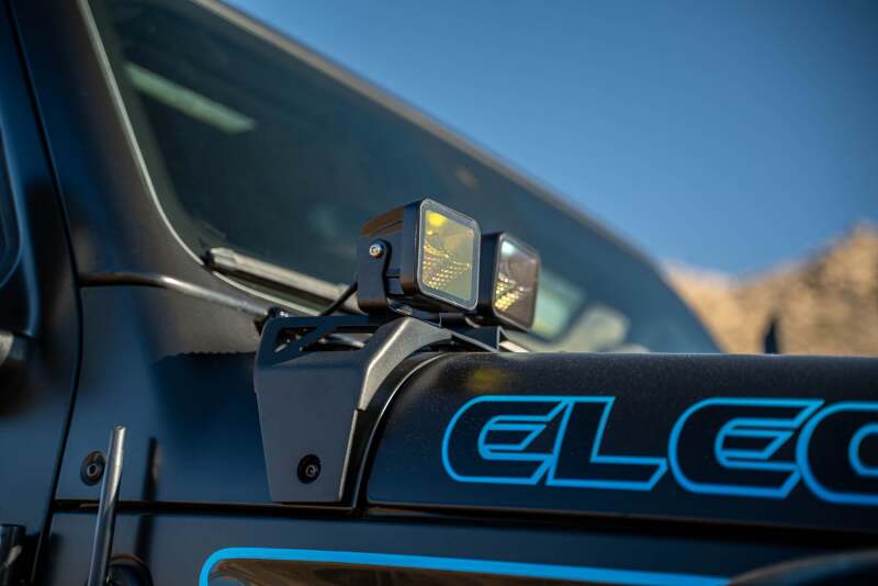 DV8 Offroad 21-23 Jeep Wrangler JL 4XE Dual Light Pod Mounts