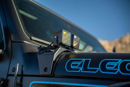 DV8 Offroad 21-23 Jeep Wrangler JL 4XE Dual Light Pod Mounts