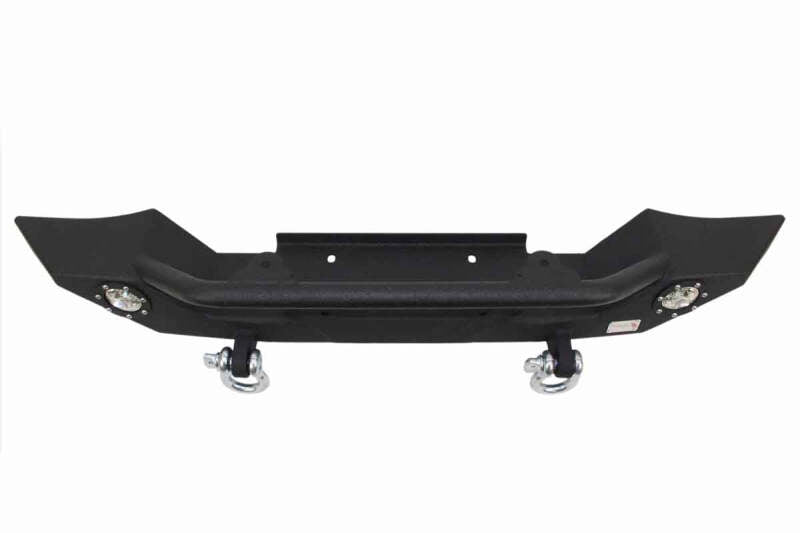 Fishbone Offroad 87-06 Jeep TJ/YJ Wrangler TJ/YJ Steel Front Bumper W/LEDs - Blk Textured Pawdercoat