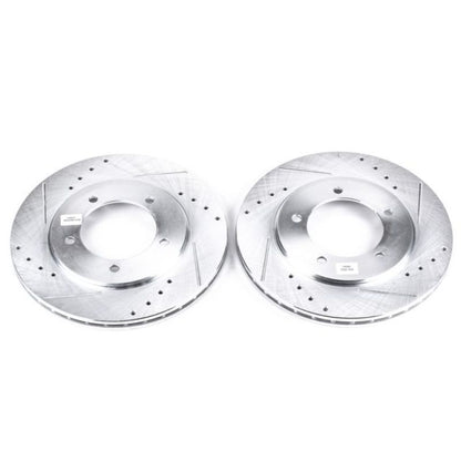 PowerStop Power Stop 00-05 Suzuki Grand Vitara Front Evolution Drilled & Slotted Rotors - Pair