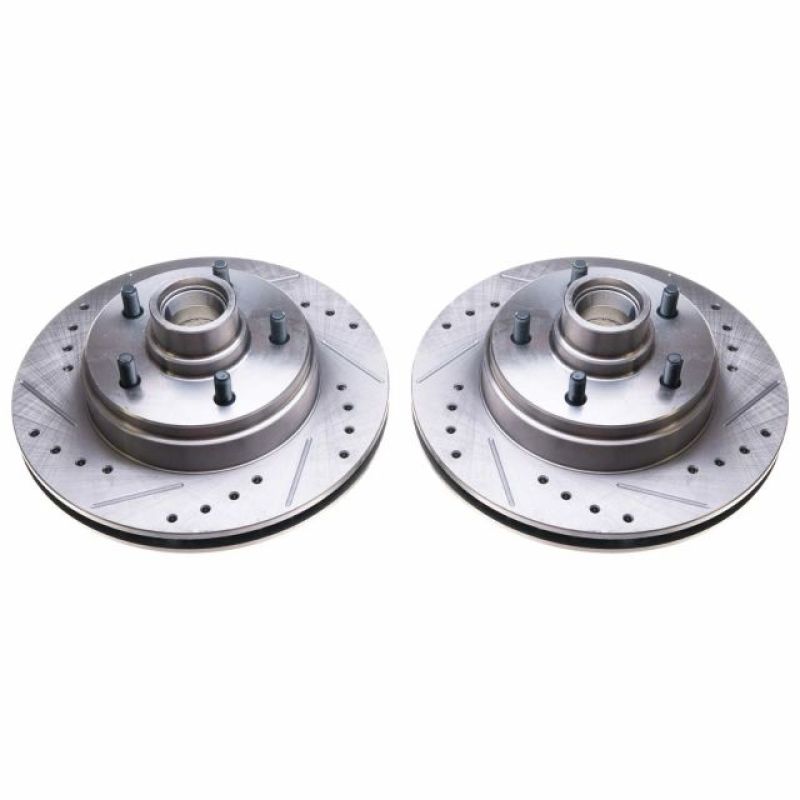 PowerStop Power Stop 86-89 Buick Electra Front Evolution Drilled & Slotted Rotors - Pair