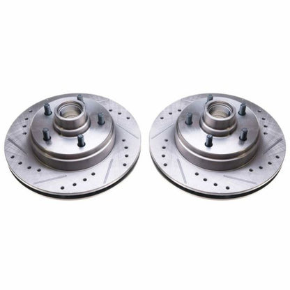 PowerStop Power Stop 86-89 Buick Electra Front Evolution Drilled & Slotted Rotors - Pair