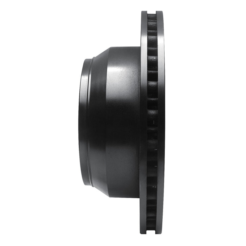 R1 Concepts R1 99-04 Ford F-350 Super Duty 4WD Rear Right Drilled & Slotted Black Brake Rotor