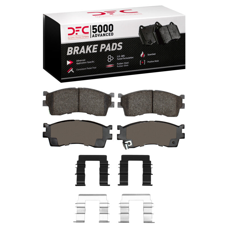 DFC 01-05 Kia Rio Front 5000 Advanced Ceramic Brake Pads and Hardware Kit