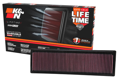 K&N Engineering K&N Replacement Air Filter VOLKSWAGEN JETTA 2005-2010, RABBIT 2007-2009 2.5L L5