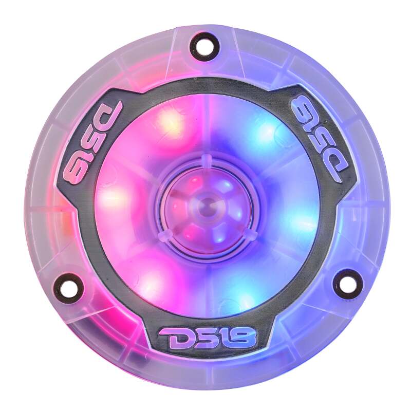 DS18 3.8in Super Bullet Tweeter 120 Watts RMS 1in Aluminum Vc 4 ohm Digital LED Lights