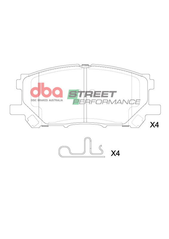 DBA 15-21 Lexus RC F SP Performance Rear Brake Pads