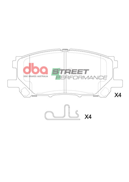 DBA 15-21 Lexus RC F SP Performance Rear Brake Pads