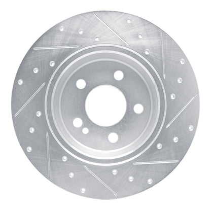 R1 Concepts R1 15-21 Mercedes-Benz C200 (Mexico) Rear Left Drilled & Slotted Silver Brake Rotor
