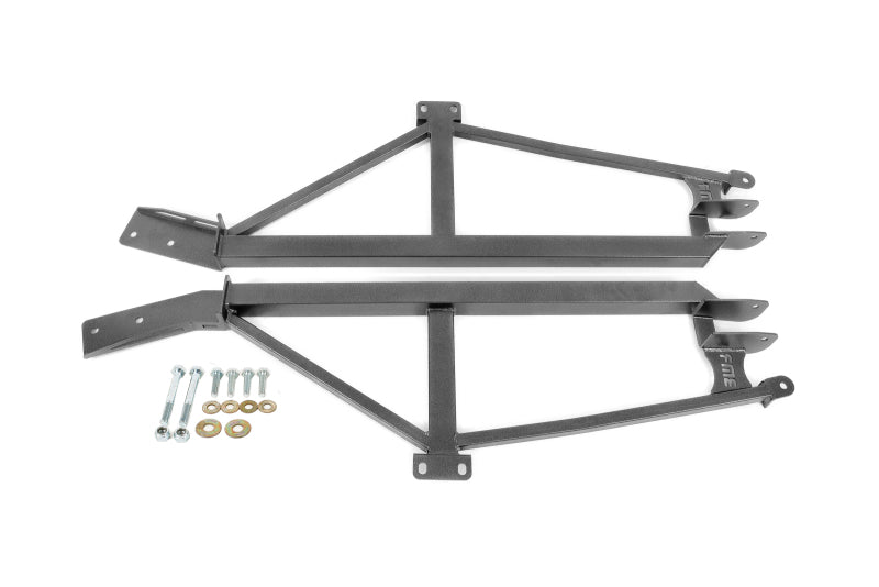 BMR Suspension BMR 93-02 F-Body Non-Convertible Weld-On 4-Point Subframe Connectors - Black Hammertone