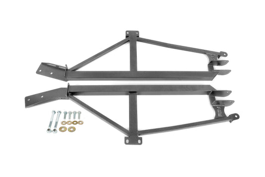 BMR Suspension BMR 93-02 F-Body Non-Convertible Weld-On 4-Point Subframe Connectors - Black Hammertone