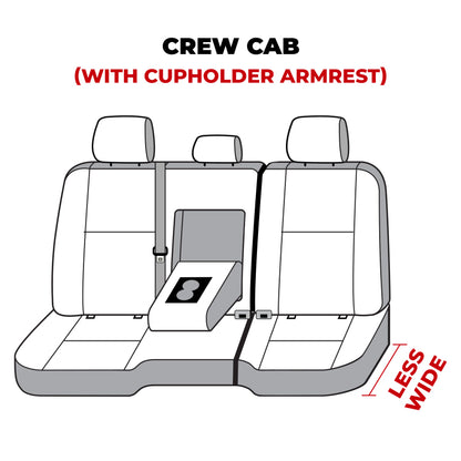 Covercraft 11-24 Dodge Ram Polycotton SeatSaver Custom Second Row Seat Covers - Charcoal