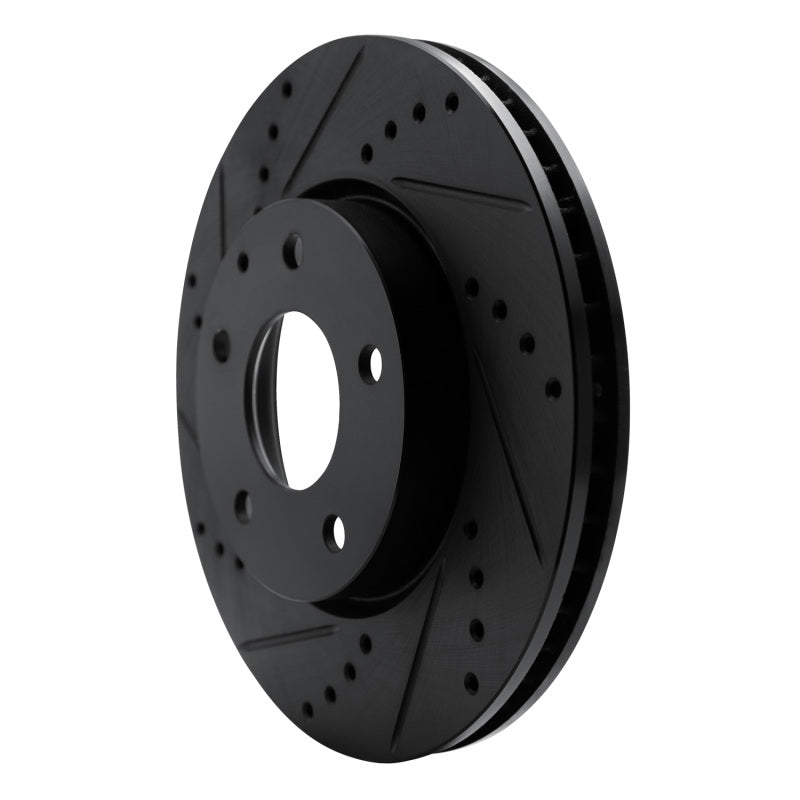 R1 Concepts R1 19-25 Mazda 3 Front Left Drilled & Slotted Black Brake Rotor