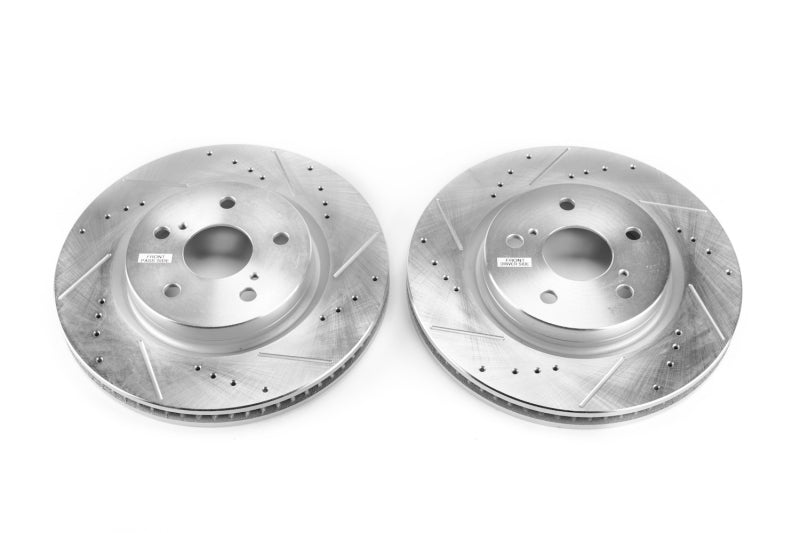 PowerStop Power Stop 2019 Lexus ES350 Front Evolution Drilled & Slotted Rotors - Pair