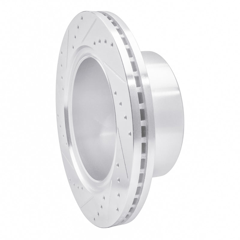 R1 Concepts R1 09-25 Dodge Ram 2500 Rear Right Drilled & Slotted Silver Brake Rotor