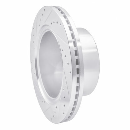 R1 Concepts R1 09-25 Dodge Ram 2500 Rear Right Drilled & Slotted Silver Brake Rotor