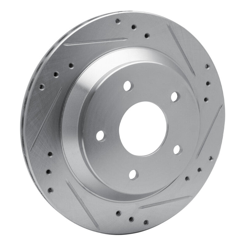 R1 Concepts R1 85-92 Chevrolet Camaro Rear Right Drilled & Slotted Silver Brake Rotor