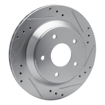 R1 Concepts R1 85-92 Chevrolet Camaro Rear Right Drilled & Slotted Silver Brake Rotor