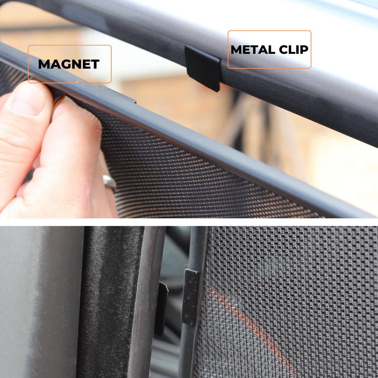 Heyner TROVWT5F Volkswagen Transporter T5 - Front Windows Shades Set Of 2Pcs.