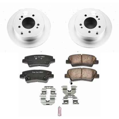 PowerStop Power Stop 10-13 Kia Soul Rear Z17 Evolution Geomet Coated Brake Kit