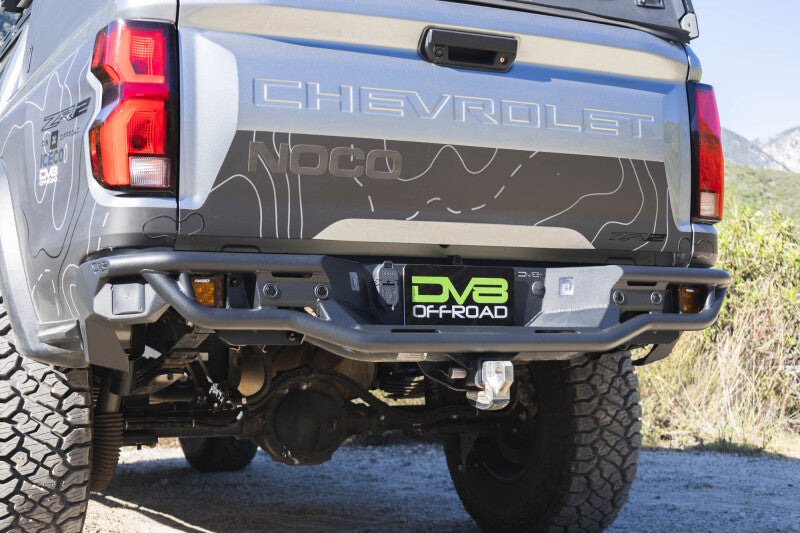 DV8 Offroad 23-26 Chevrolet Colorado/GMC Canyon Tube Rear Bumper - Micro Texture Black Powder Coat