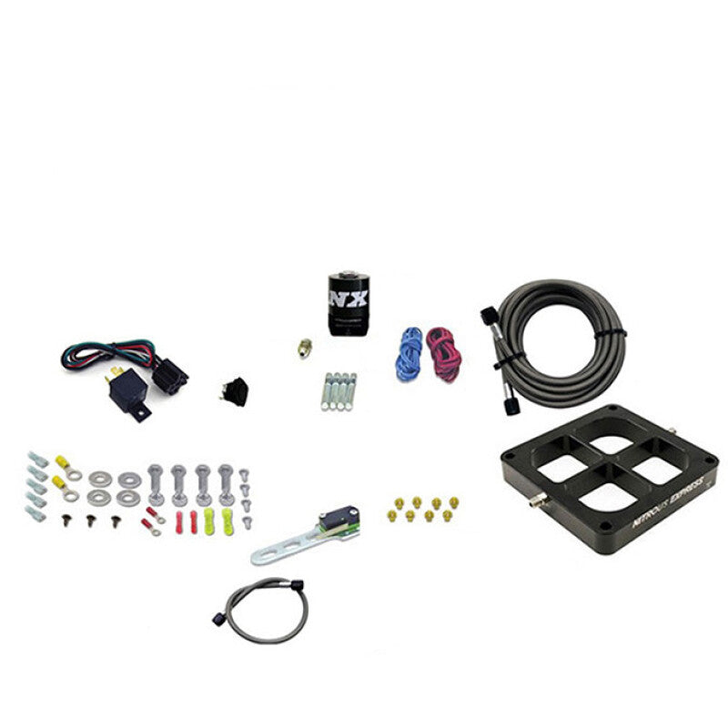 Nitrous Express Dry Single Entry Billet Crossbar Plate System 100-500hp (4500 Flange)- w/o Bottle