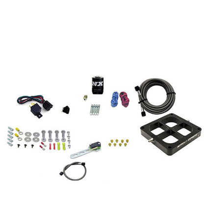Nitrous Express Dry Single Entry Billet Crossbar Plate System 100-500hp (4500 Flange)- w/o Bottle