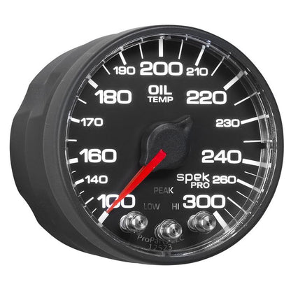 Autometer Spek-Pro - Nascar 2-1/16in Oil Temp 100-300F Bcb Ecu