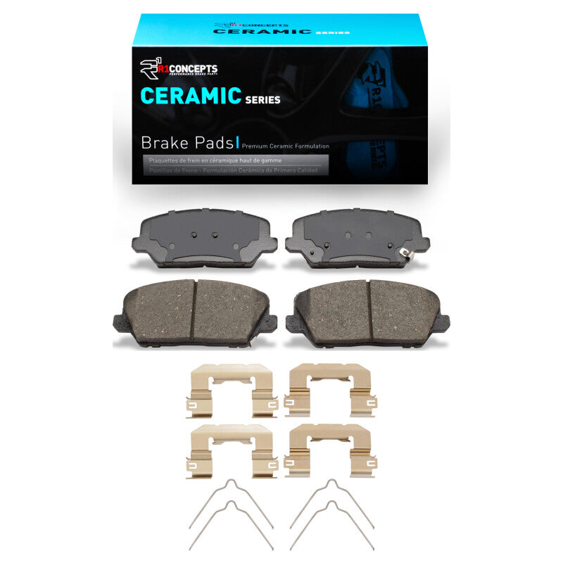 R1 Concepts R1 16-17 Hyundai Veloster Front Ceramic Pads & Hardware Kit