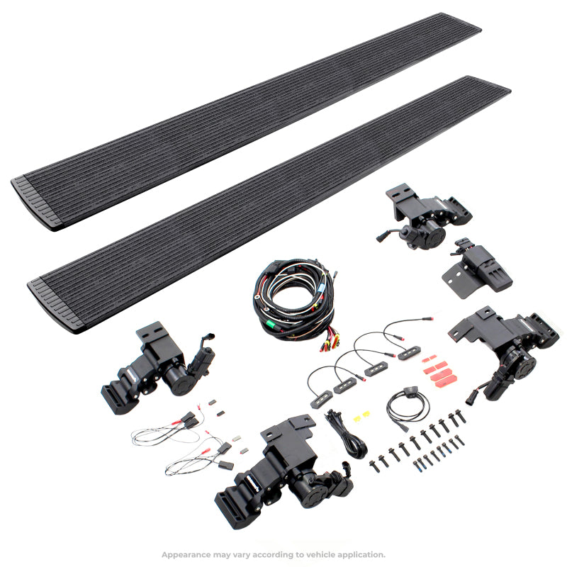 Go Rhino RealTruck 15-20 Cadillac Escalade 4dr VoltStep Electric Running Board Kit - Bedliner Coating