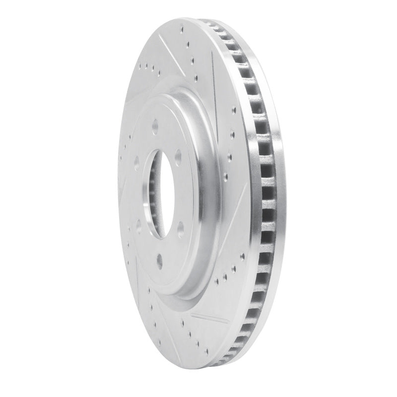 R1 Concepts R1 21-25 Ford F-150 RWD Front Right Drilled & Slotted Silver Brake Rotor