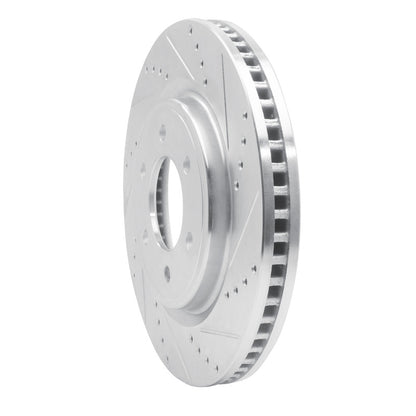 R1 Concepts R1 21-25 Ford F-150 RWD Front Right Drilled & Slotted Silver Brake Rotor