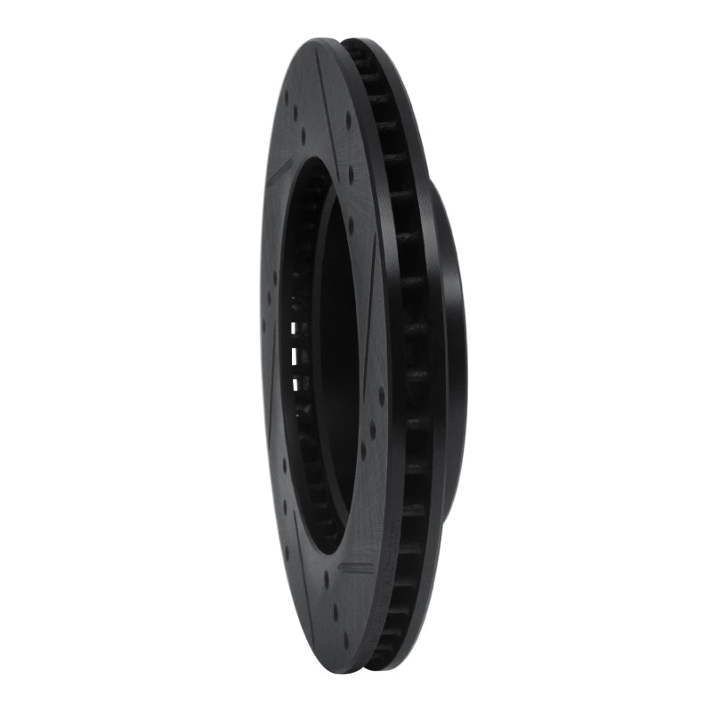 R1 Concepts R1 11-25 Nissan Note (Mexico) Front Left Drilled & Slotted Black Brake Rotor