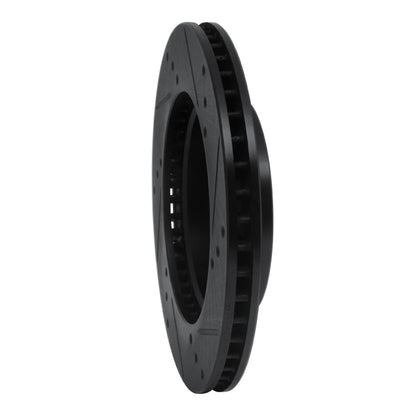 R1 Concepts R1 11-25 Nissan Note (Mexico) Front Left Drilled & Slotted Black Brake Rotor