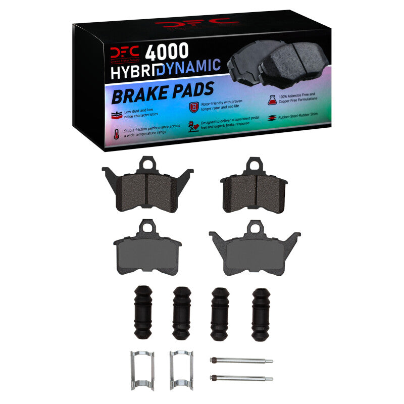 DFC 88-90 Dodge Dynasty Rear 4000 HybriDynamic Brake Pads and Hardware Kit