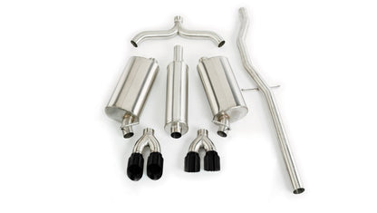 CORSA Performance Corsa 98-03 Cadillac Seville 4.6L 2.5in Cat-Back Dual Rear w Twin 35in Black Pro-Series Tips