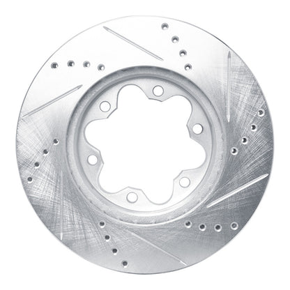 R1 Concepts R1 2006-2019 Toyota HiAce (Mexico) Front Left Drilled & Slotted Silver Brake Rotor