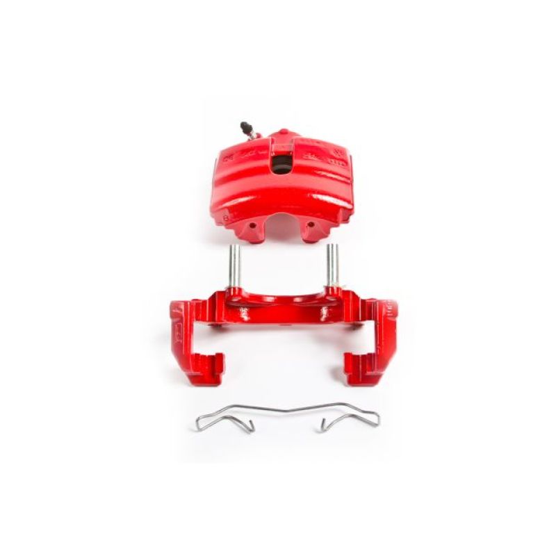 PowerStop Power Stop 10-12 Audi A3 Front Red Calipers w/Brackets - Pair
