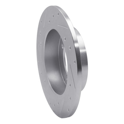 R1 Concepts R1 88-93 Dodge COLT Rear Right Drilled & Slotted Silver Brake Rotor